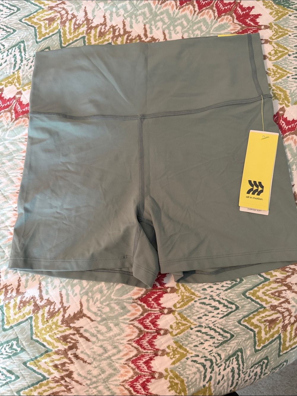 all in motion Bike Shorts in Sage Green